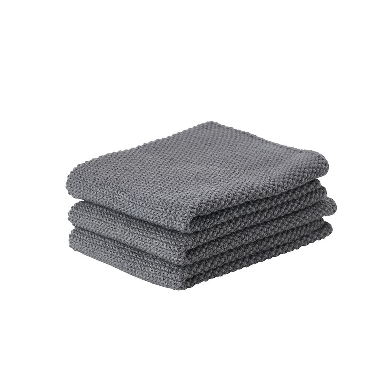 Vaatdoekje - Grijs - set van 3