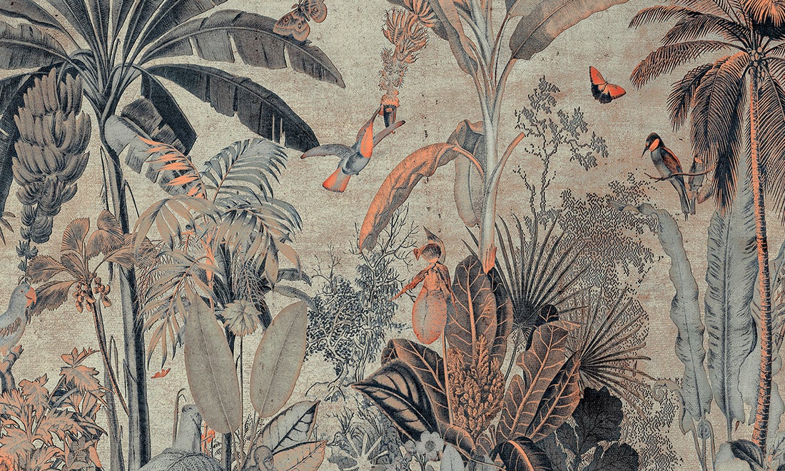 Vliesbehang - Decors & Panoramiques 97630 Silver Pearl - 300cm x 300cm