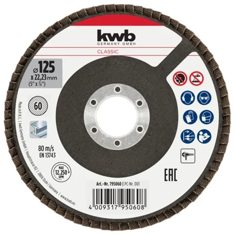 Slijpschijven - K80 - 125 mm