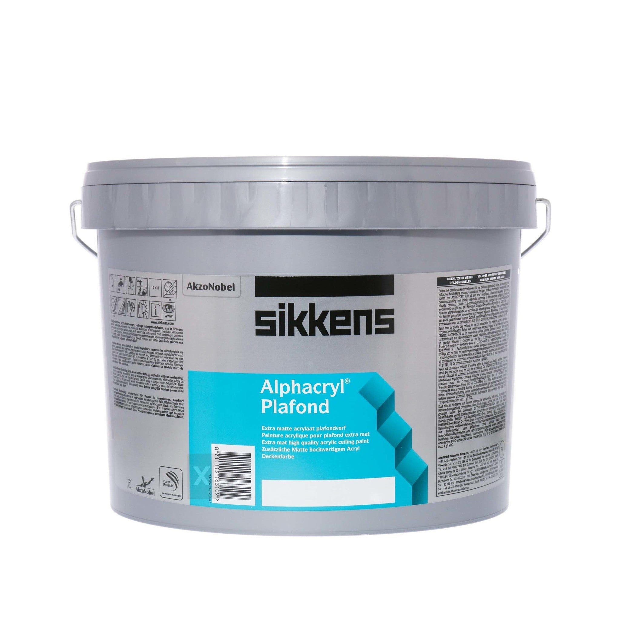 Muurverf - Alphacryl plafond 5 liter - W05