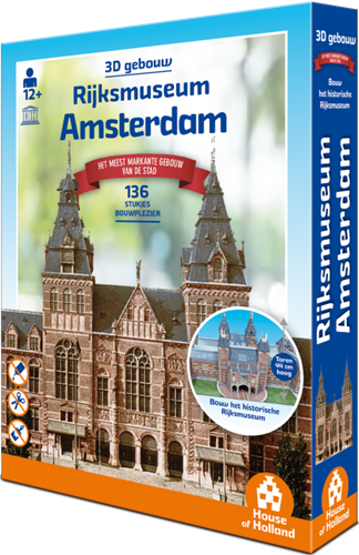 3D Gebouw - Rijksmuseum Amsterdam 136 stukjes