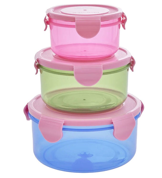 Opbergdoos - Voedseldoos set van 3 - Meerkleurig