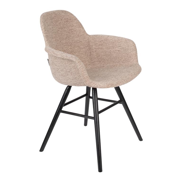 Stoel met armleuning - Albert Kuip set van 2 - Zacht beige