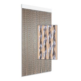 Deurgordijn/Vliegengordijn Zwart kunststof