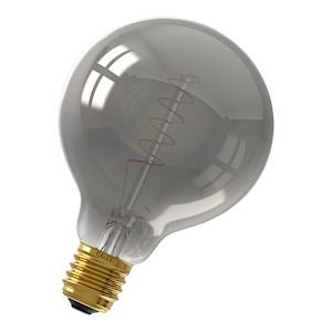 Ledlamp - Globelamp G95 E27 Dim 4W - Zwart 