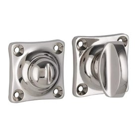 WC-sluiting vierkant 8mm - Glans Nikkel