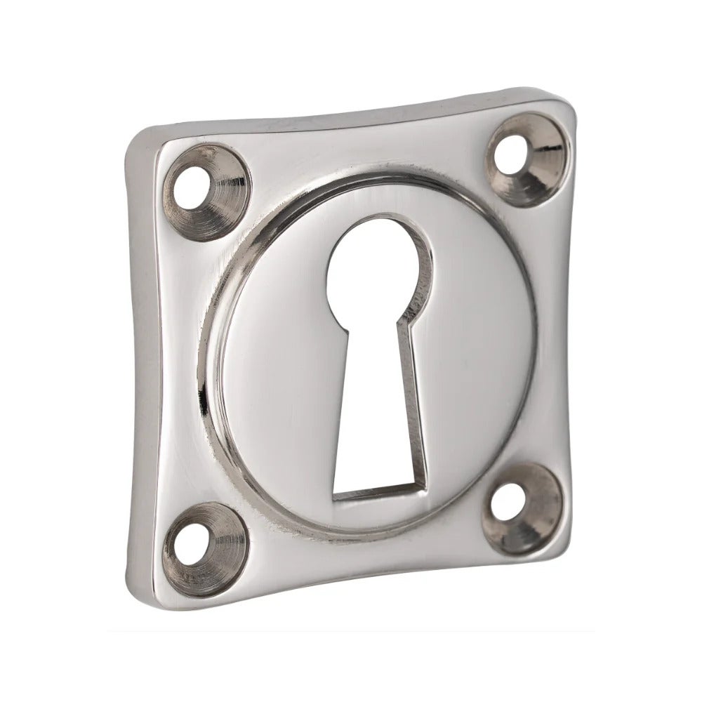 Sleutelrozet Vierkant 39x39mm - Glans Nikkel