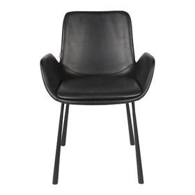 Stoel met armleuning - Brit ll set van 2 - Zwart