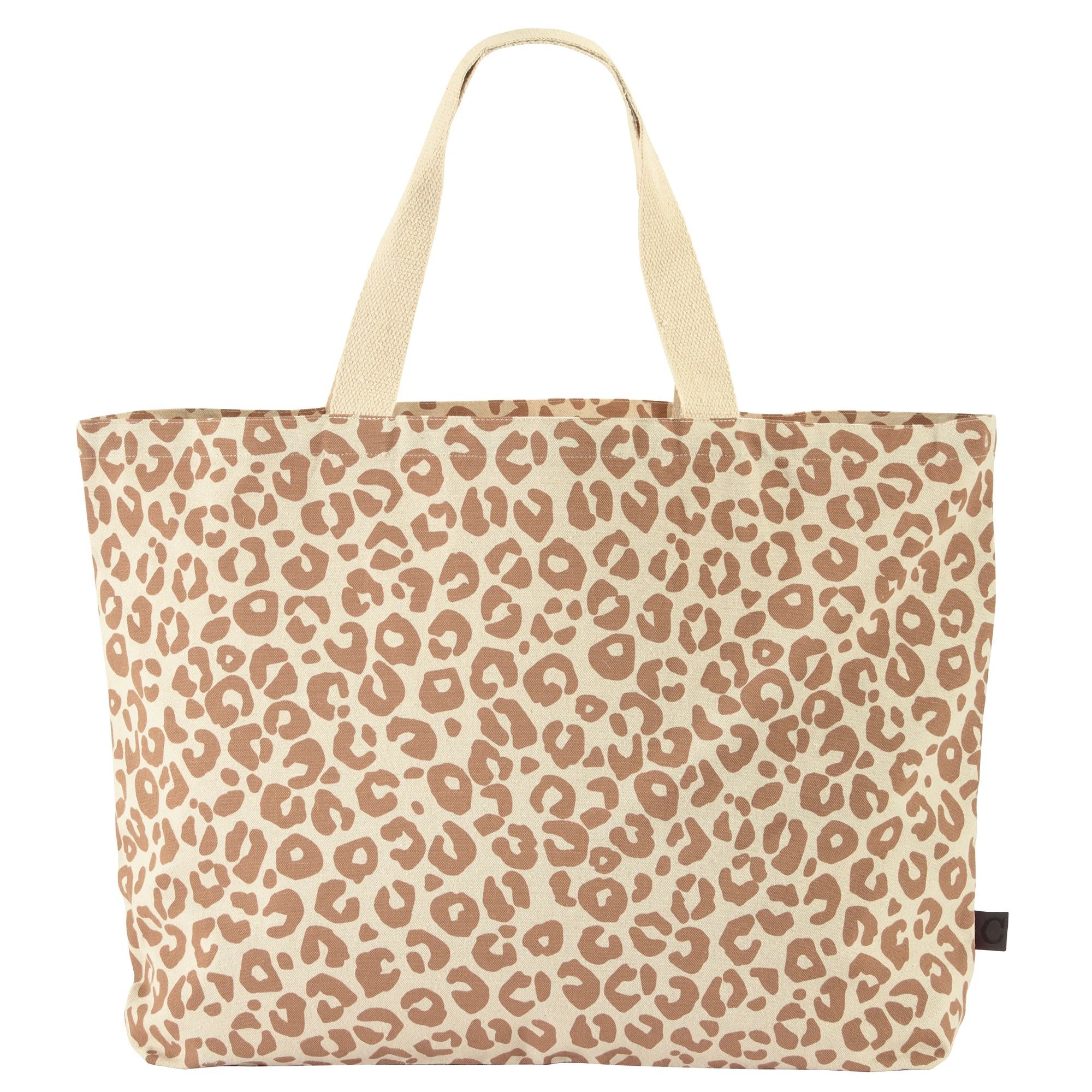 Strandtas - Leo Bag 40x55cm - Naturel/beige