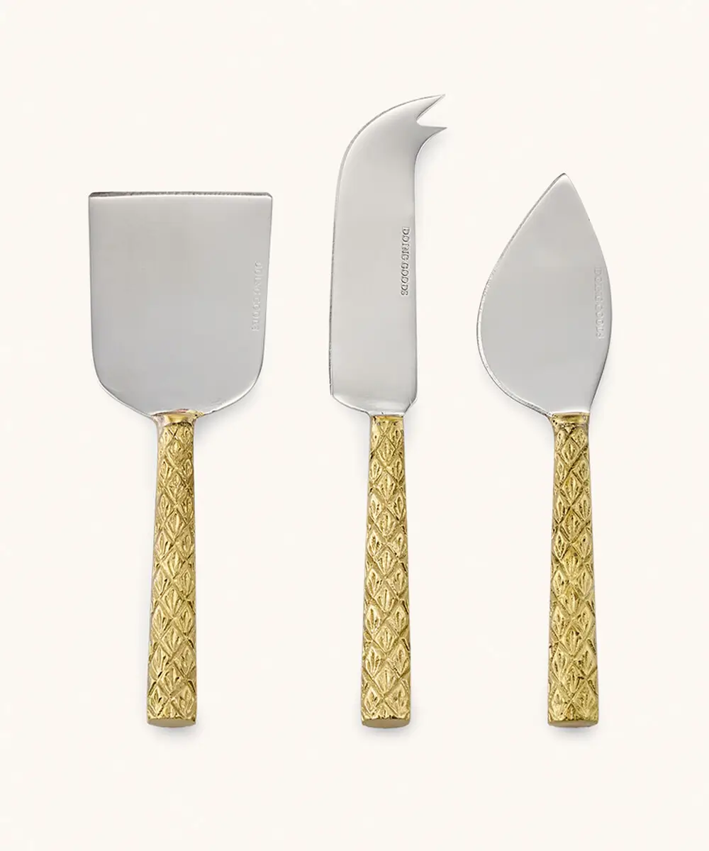Kaasmesjes Set - Chameli - Goud & Zilver