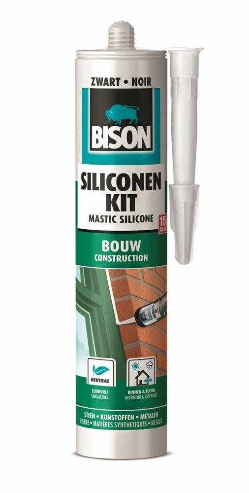 Siliconenkit bouw - zwart 310ml