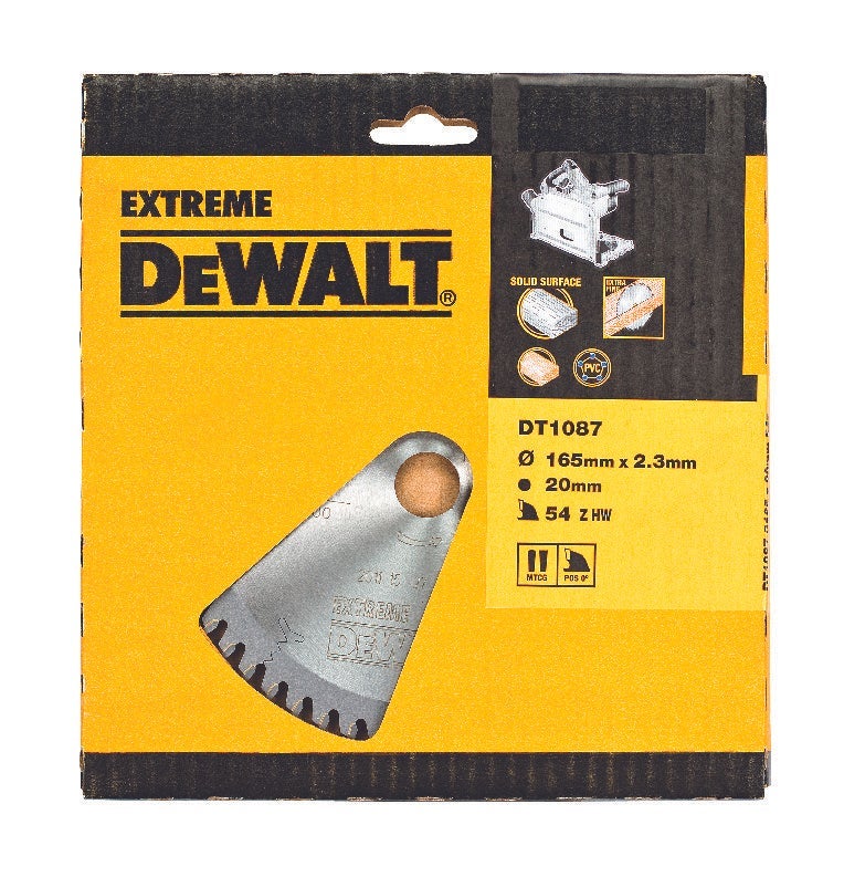 CZB (accu/invalzaag), 165x20x54t, trapezium gemodificeerd, kerf 2,0mm, Harde materialen / composiet / kunststoffen