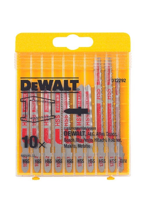 Cassette, 10-delig, decoupeerzaagbladen voor metaal