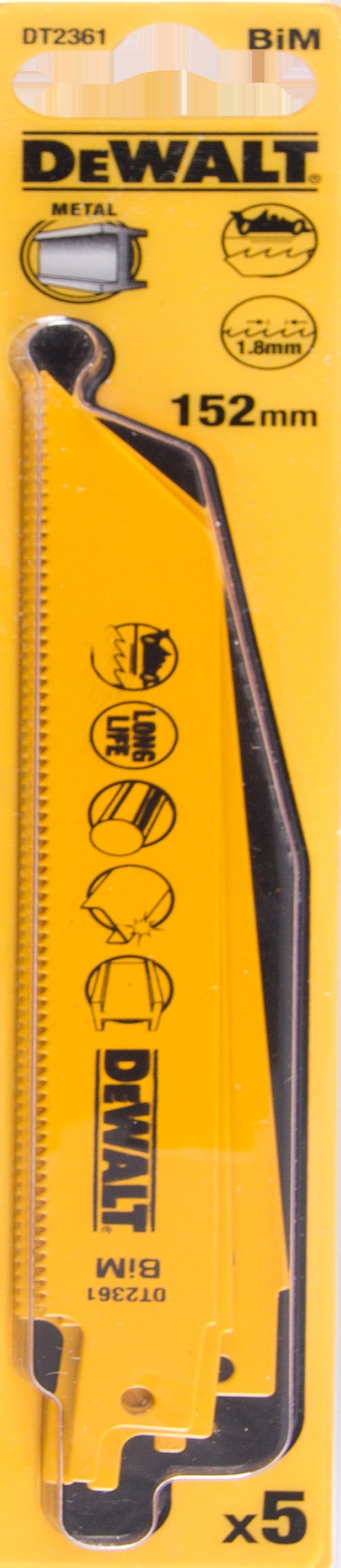 Reciprozaagblad BiM 152x1,8mm ferro- en non-ferro metaal 3-8mm