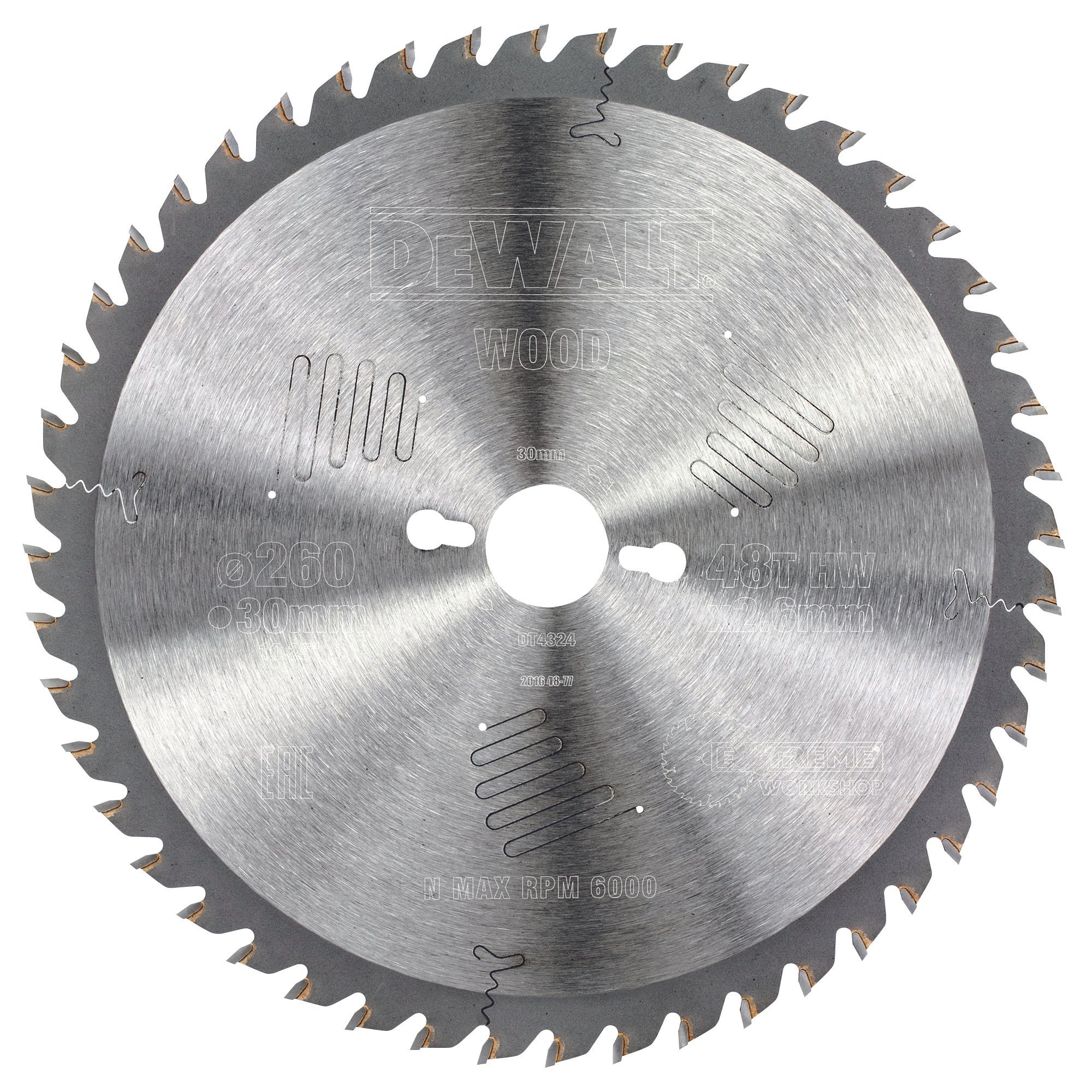 CZB 260x30x48t, wisseltand, positief 10°, kerf 2,6mm