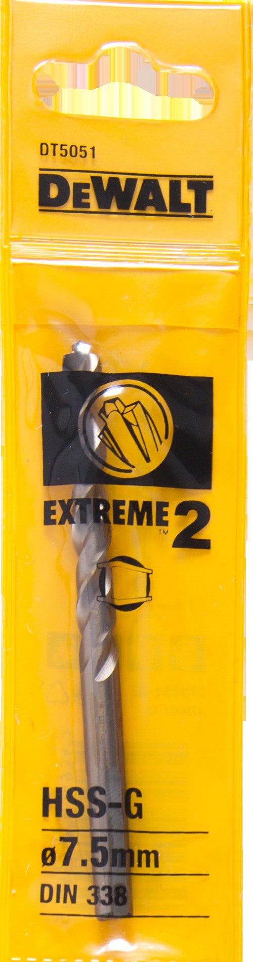 HSS-G metaalboor EXTREME 2 Ø7,5mm