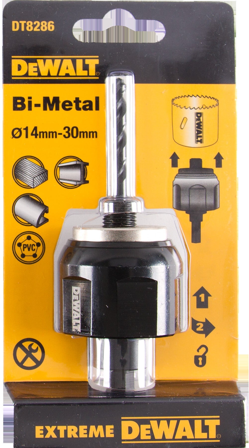 Quick Change adapter voor gatenzagen Ø14mm-30mm