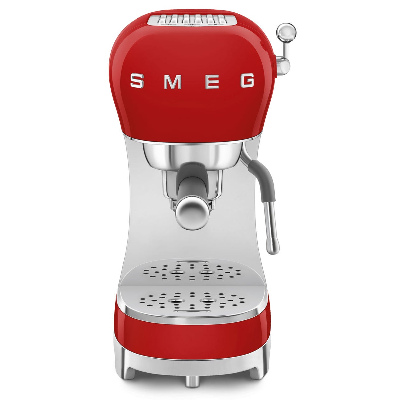 Halfautomatische koffiemachine - Handmatige espressomachine ECF02RDEU - Rood
