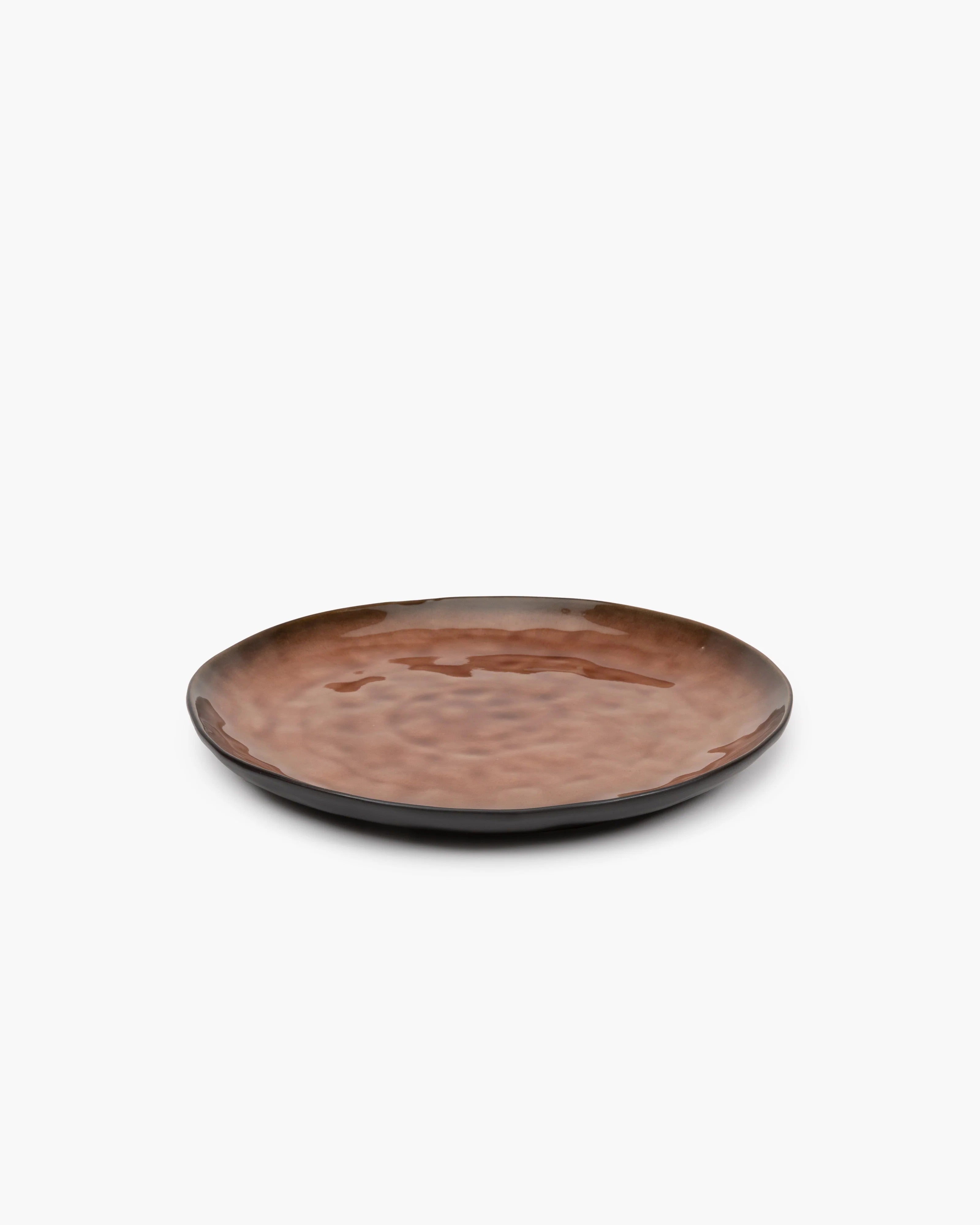 Bord Rond Pure Middelgroot Bruin