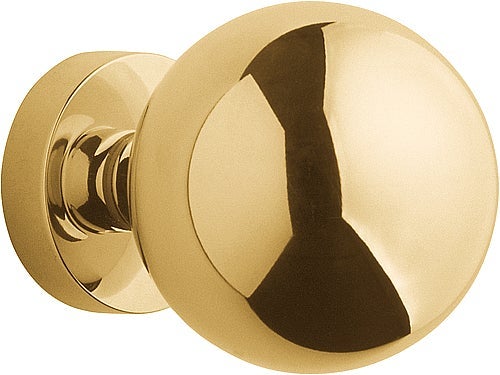 TIMELESS F788/70V voordeurknop vast op rozet messing ongelakt