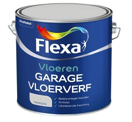 Lak - Flexa garagevloer 2,5 liter - Kiezelgrijs