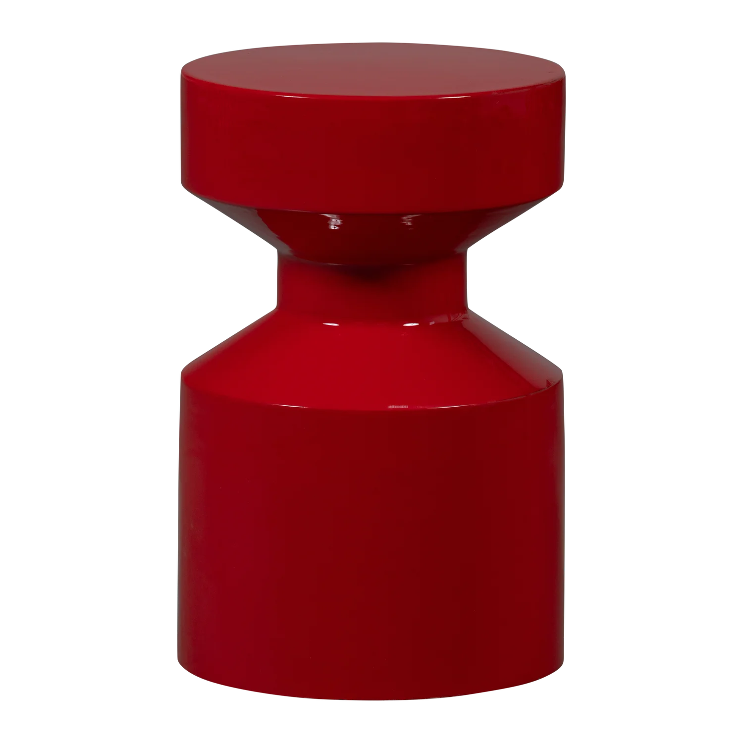 Bijzettafel - Ferry metaal rood - 47x30cm