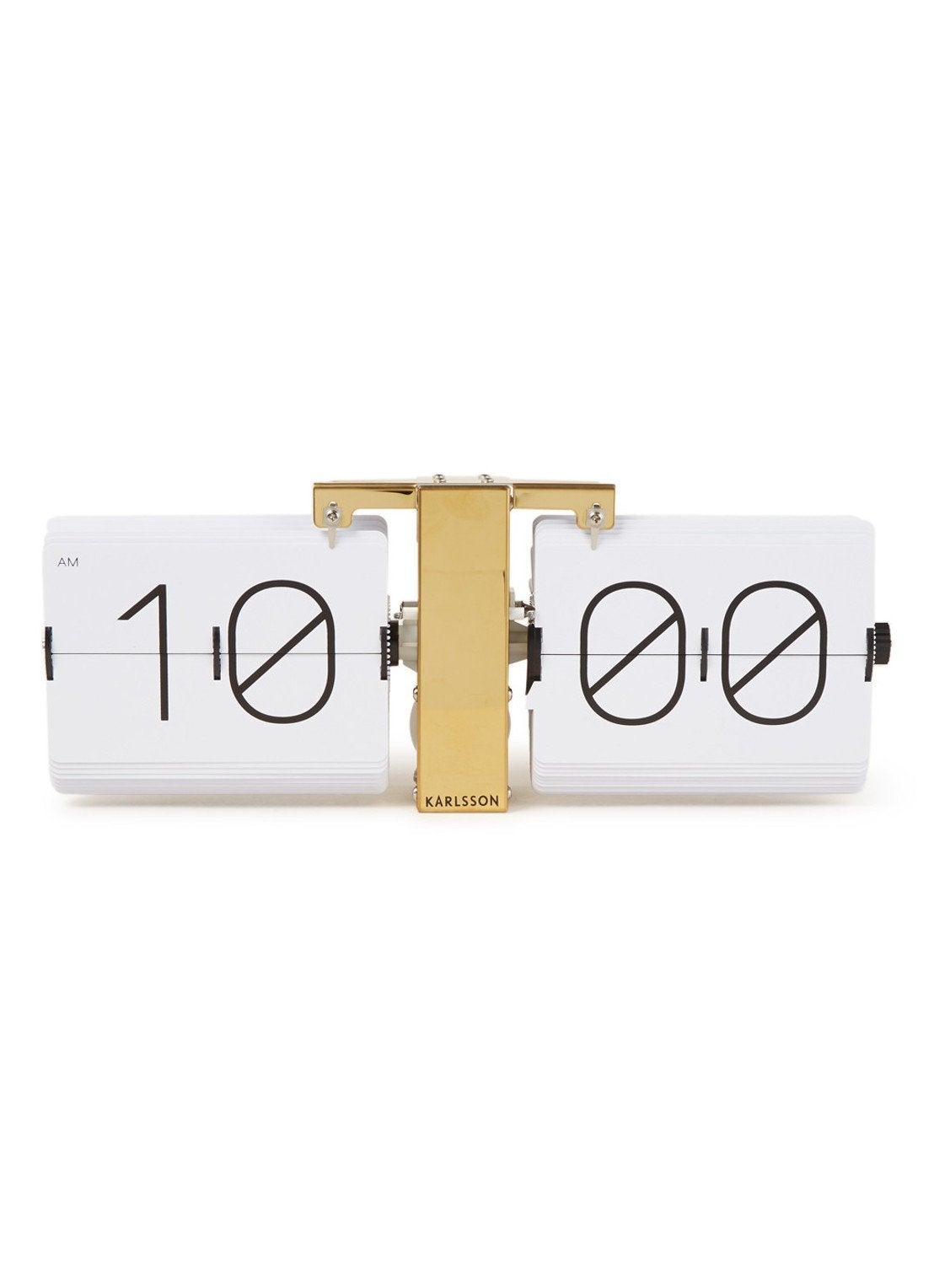 Tafelklok - No case Flip - Messing wit