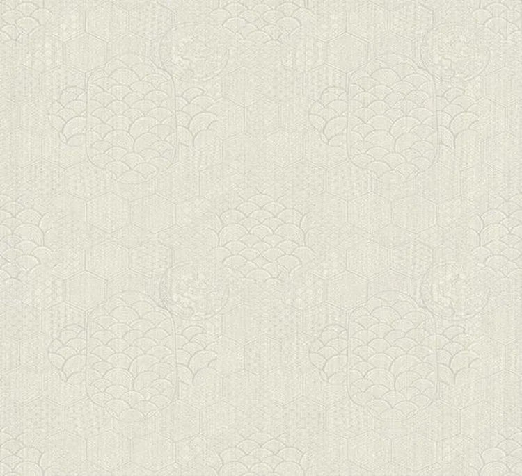 Vliesbehang - Armani / Casa By Brian Yates Towada Fil Crème - 70 cm breed verkrijgbaar per meter