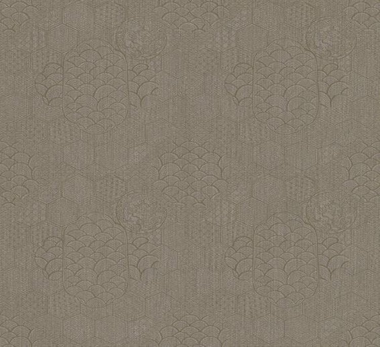 Vliesbehang - Armani / Casa By Brian Yates Towada Fil Bruin - 70 cm breed verkrijgbaar per meter