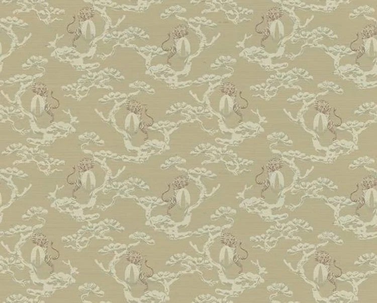 Vliesbehang - Armani / Casa By Brian Yates Sumatra Groen - 87 cm breed verkrijgbaar per meter