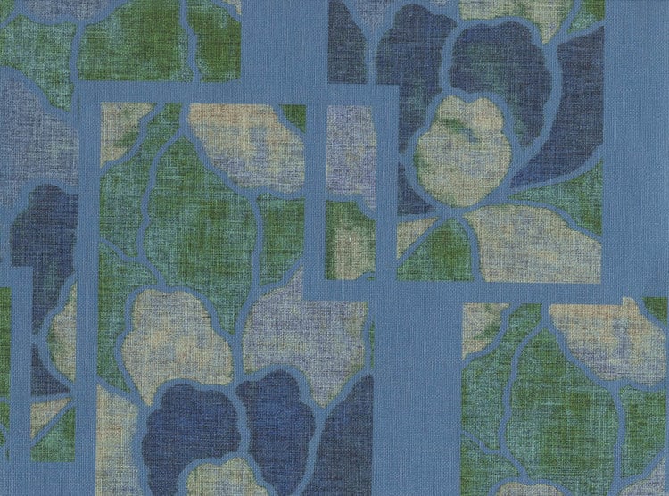 Vliesbehang - Armani / Casa by Brian Yates Capri Groen - 87 cm breed verkrijgbaar per meter