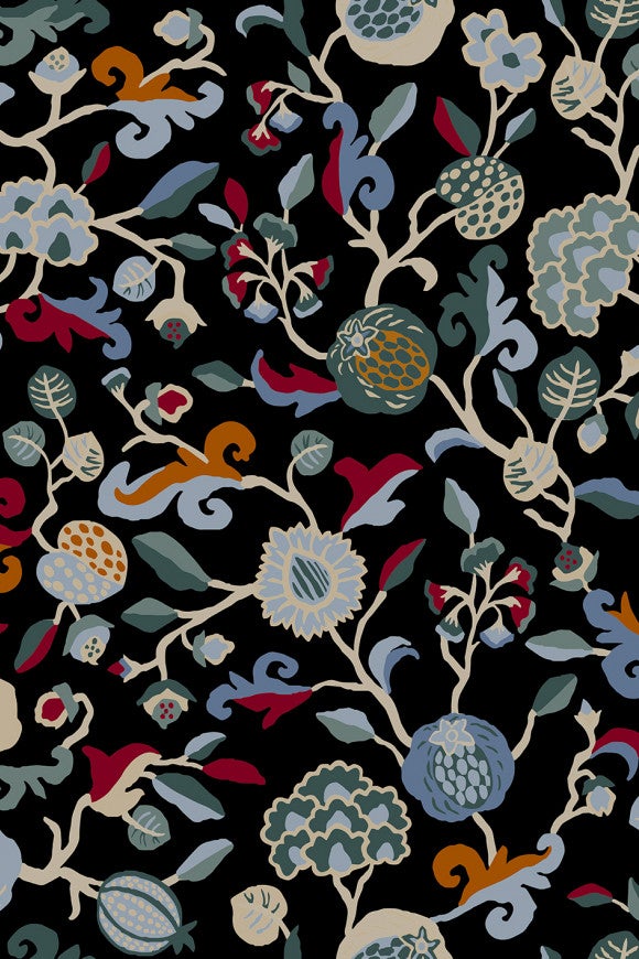 Vliesbehang -  Precious Fibers 3 Bayadère Multicolor - 87 cm breed verkrijgbaar per meter