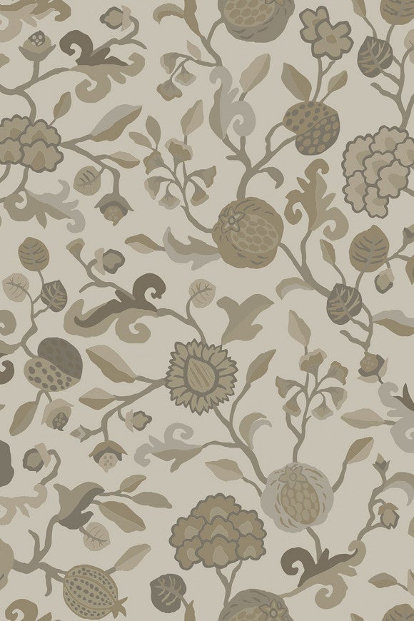 Vliesbehang -  Precious Fibers 3 Bayadère Beige - 87 cm breed verkrijgbaar per meter