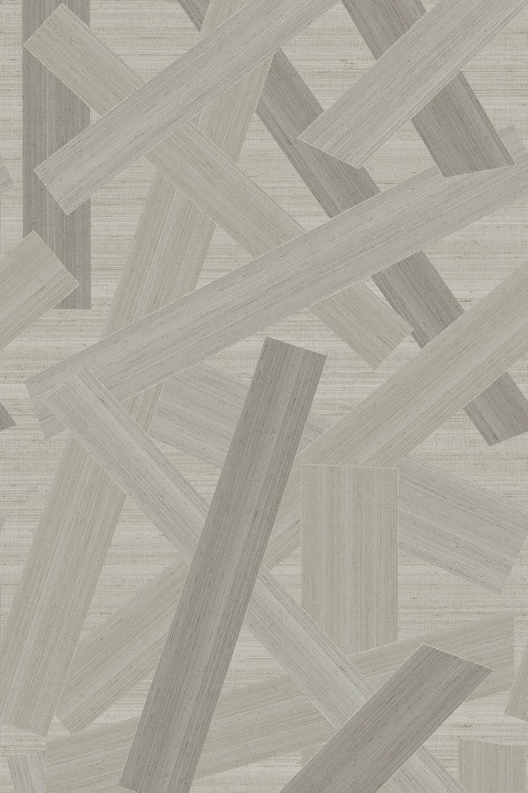 Vliesbehang - Precious Fibers 3 Rigoletto Grijs - 300 cm lang x 87 cm breed