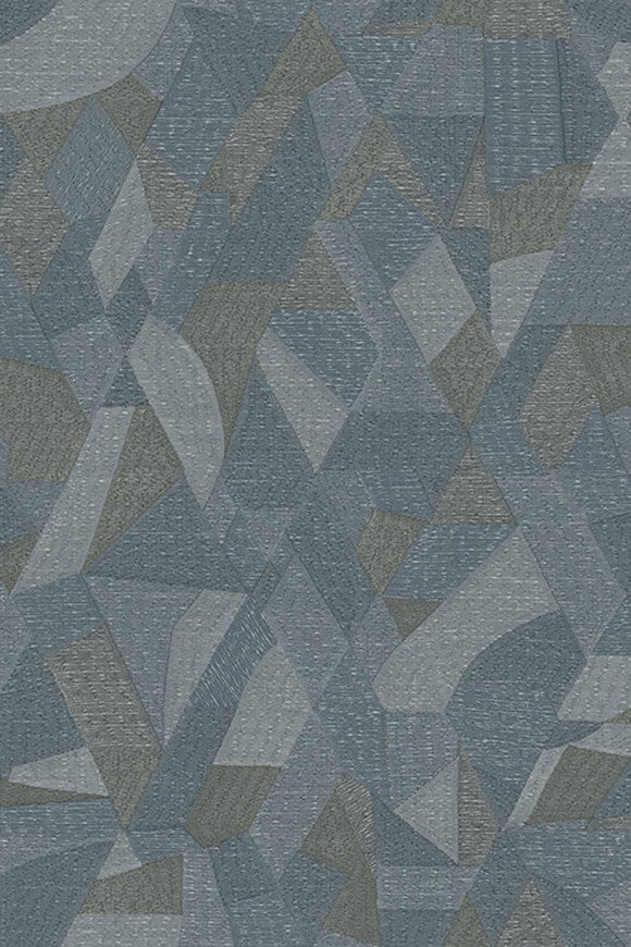 Vliesbehang - Precious Fibers 3 Excelsior Blauw - 87 cm breed verkrijgbaar per meter