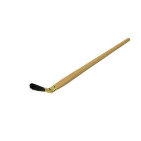 Gebogen lyonse penseel - nr 16 - zwart