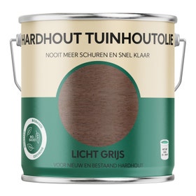 Hardhout Tuinolie - Licht Grijs - 2500 ml.