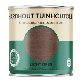 Hardhout Tuinolie - Licht Grijs - 750 ml.