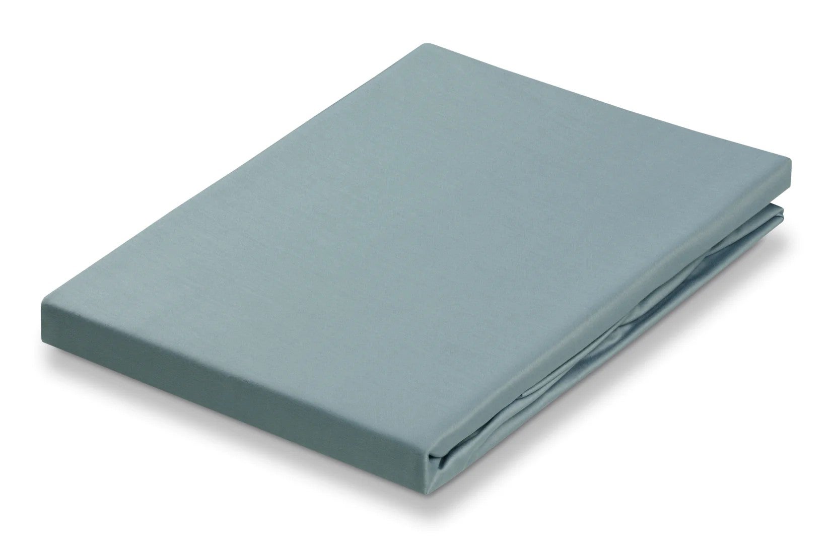 Hoeslaken - Satijn 90/200 cm - Pearl blue