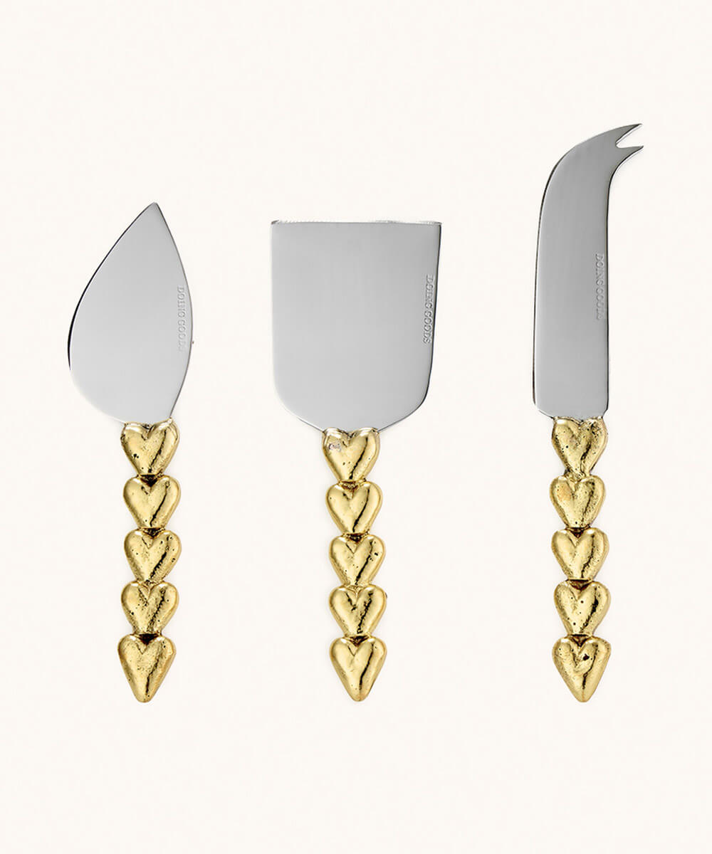 Kaasmesjes Set - Holly Hart - Goud & Zilver