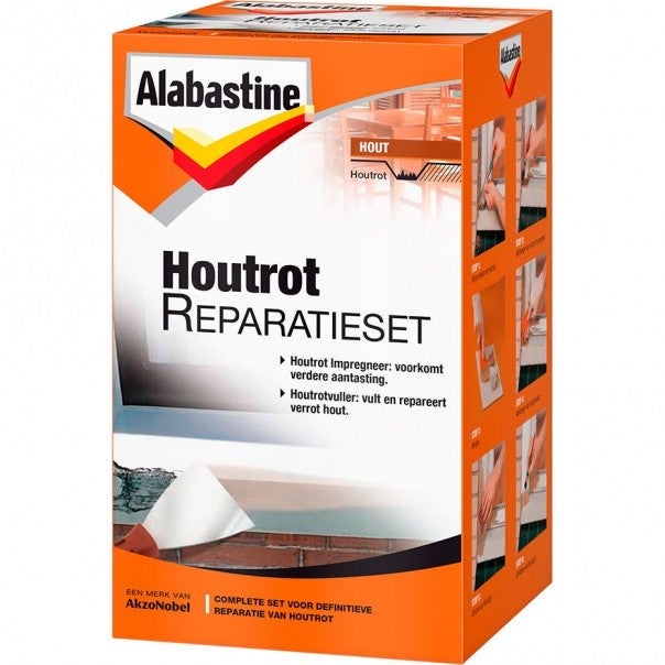 Alabastine houtrotvuller set 500 g