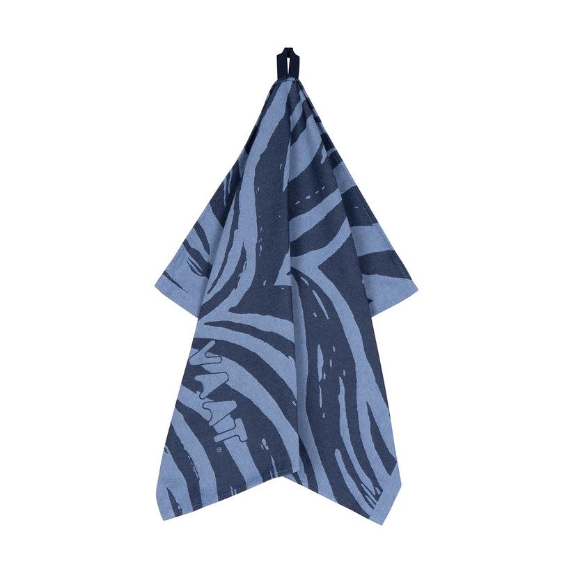 Theedoek - I love zebra 50x70cm - Denim/Baby blue