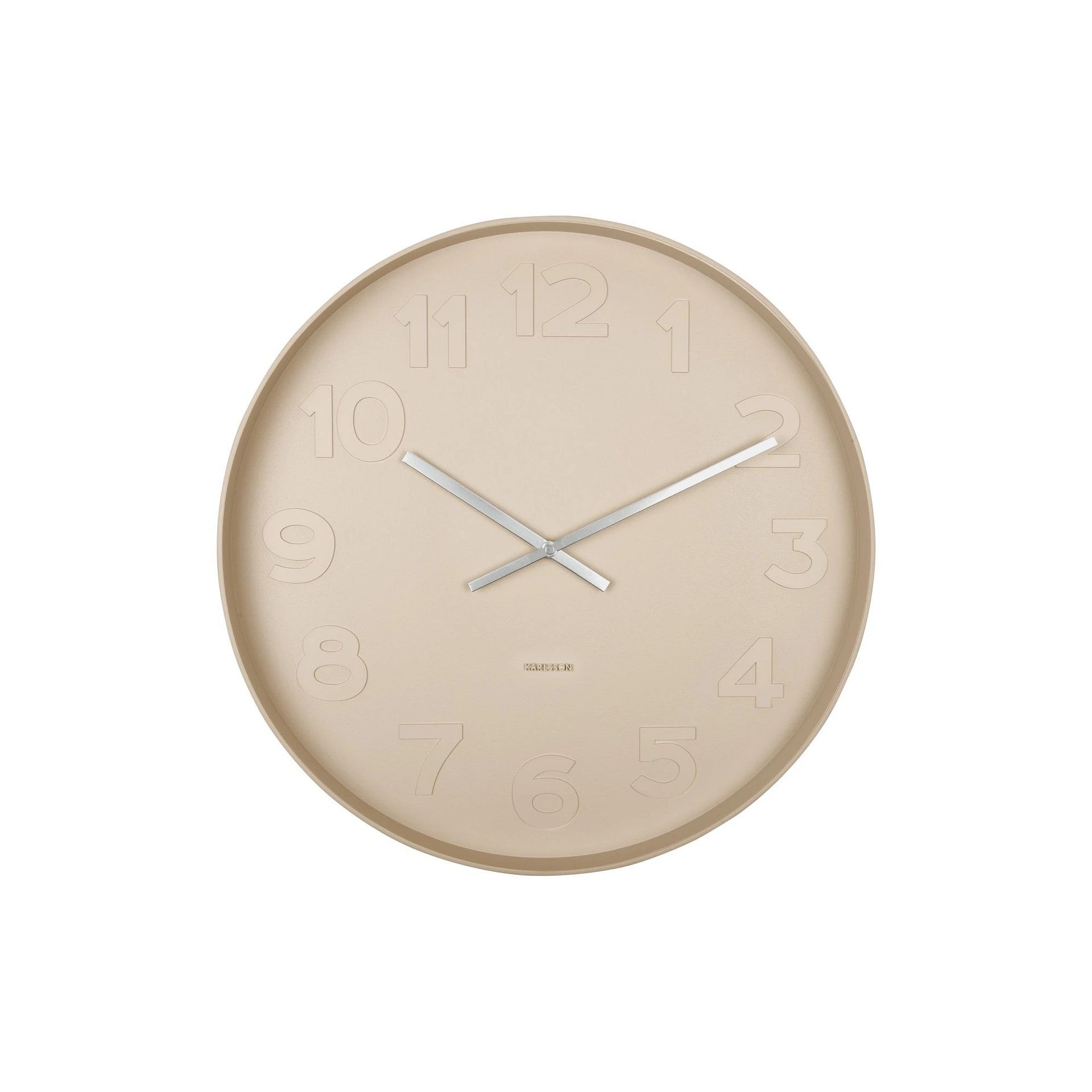 Wandklok - Mr. Brown Numbers L - Bruin 