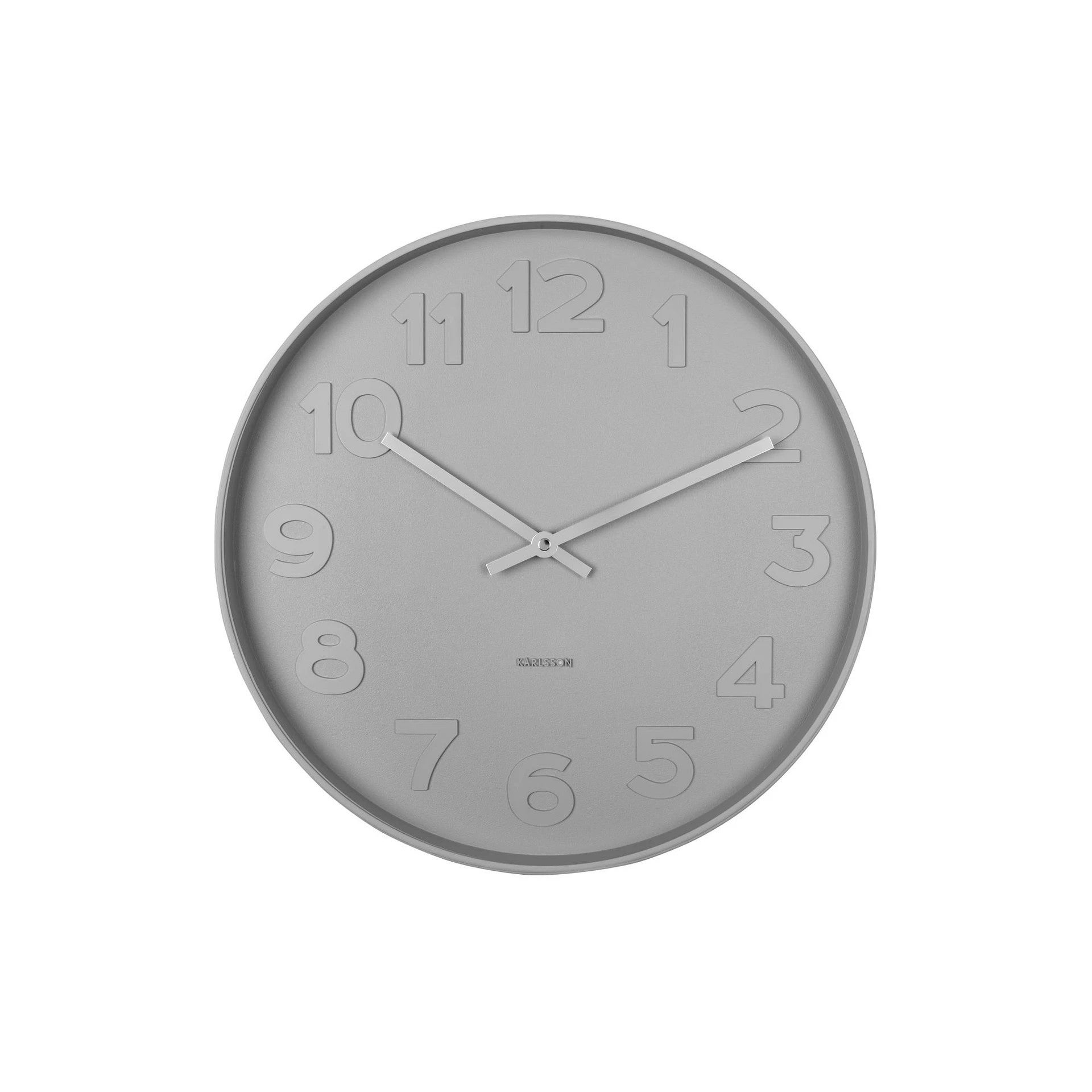 Wandklok - Mr. Grey Numbers S - Grijs 