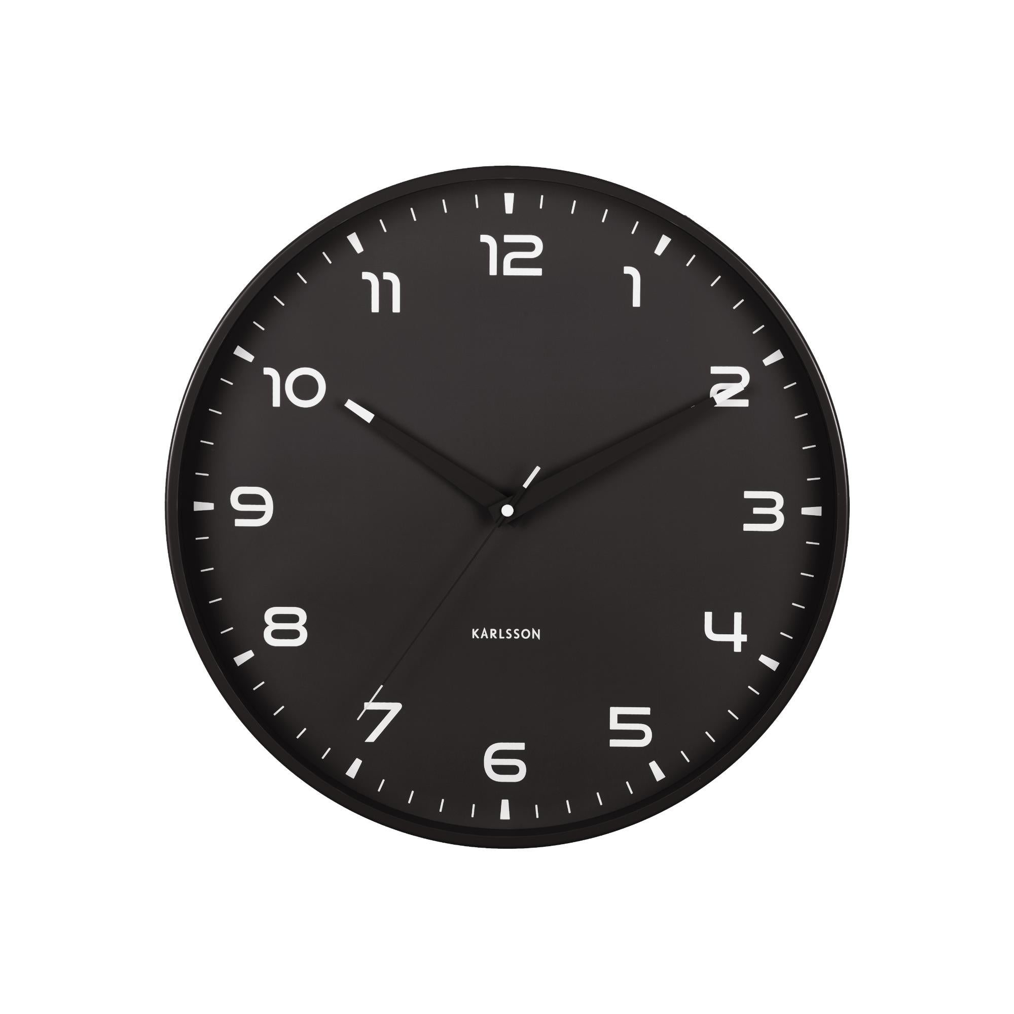 Wandklok - Orgullo Ø 40cm - Mat zwart 