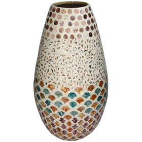 Vaas - Capiz 24x24x44cm - Multicolor