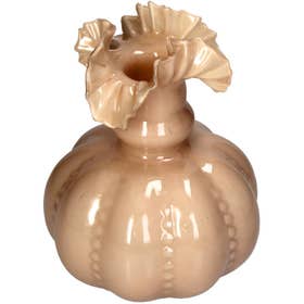 Vaas - Glas 20x20x26cm - Beige