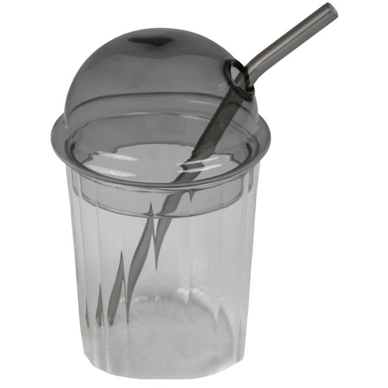 Tumbler - Glas 10x10x18cm - Grijs