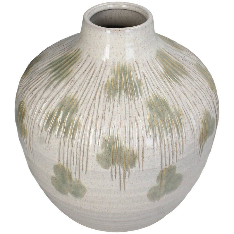 Vaas - Keramiek 25x25x25,5cm - Groen