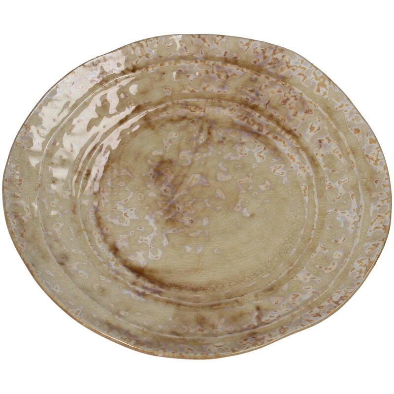 Bord - Stoneware 21x20,8x2,5cm - Beige